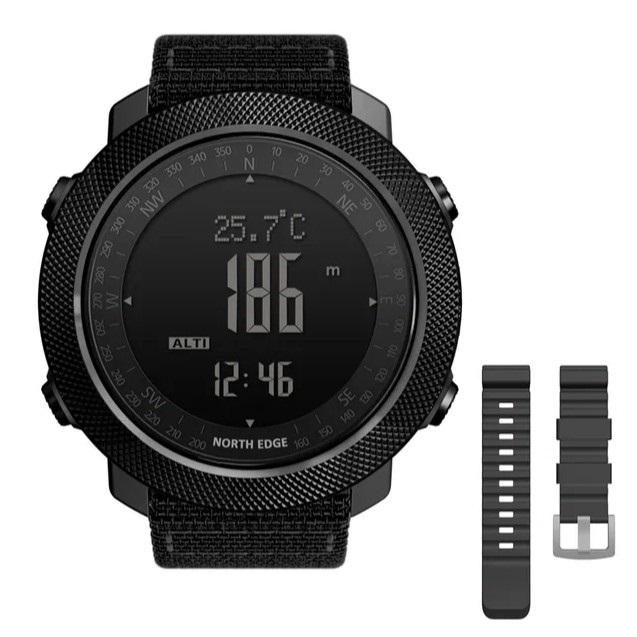 Gambar NORTH EDGE APACHE Jam Tangan Pria ALTIMETER BAROMETER TERMOMETER ORIGINAL - Karet Hitam dari NORTH EDGE OFFICIAL STORE undefined Tokopedia