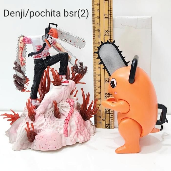 Gambar action figure chainsaw man denji - 2pcs / losepack dari KITTY TOYS undefined Tokopedia