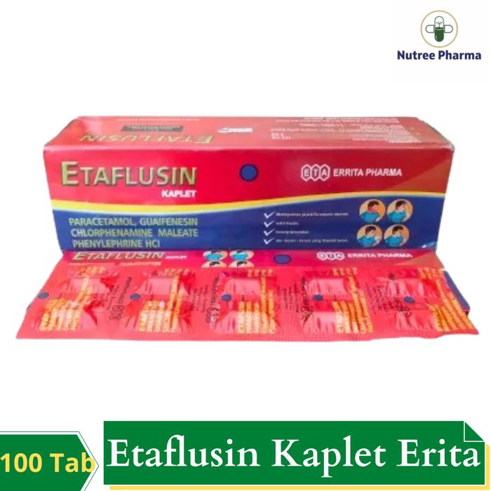 Gambar ETAFLUSIN KAPLET ISI 100 | OBAT BATUK PILEK dari NutreePharma undefined Tokopedia
