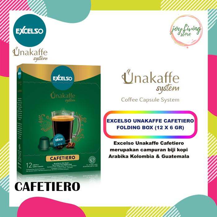 Gambar Capsule Coffee Excelso Unakaffe Ecer dan Pack All Varian Rasa Kopi - CAFETIERO, ECER SATUAN dari Joy Living Store undefined Tokopedia