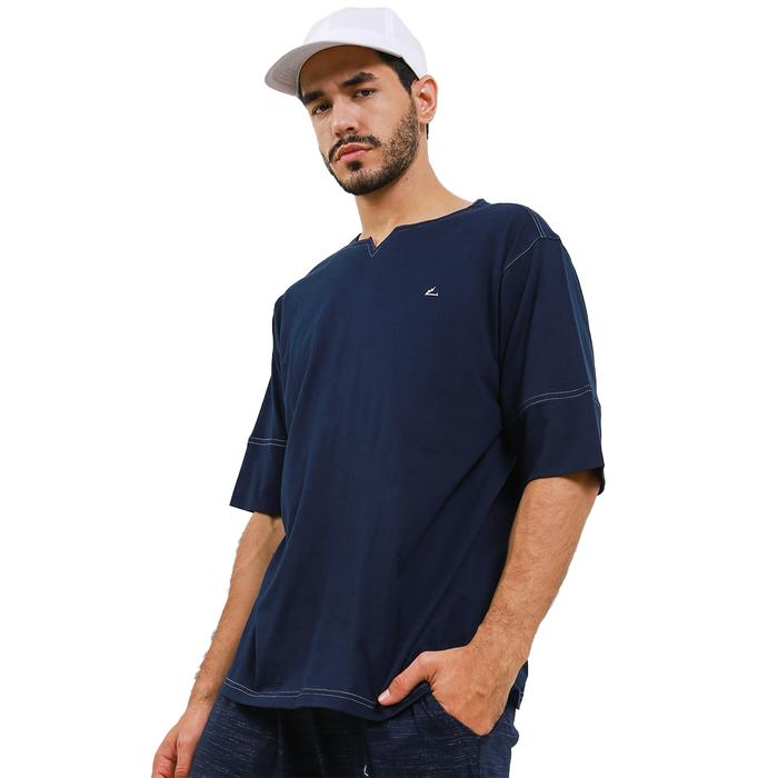 Gambar Torch Kaos Lengan Pendek - Shirt Short Sleeve Top TENCEL Yunjae - Biru, M dari Torch.id undefined Tokopedia