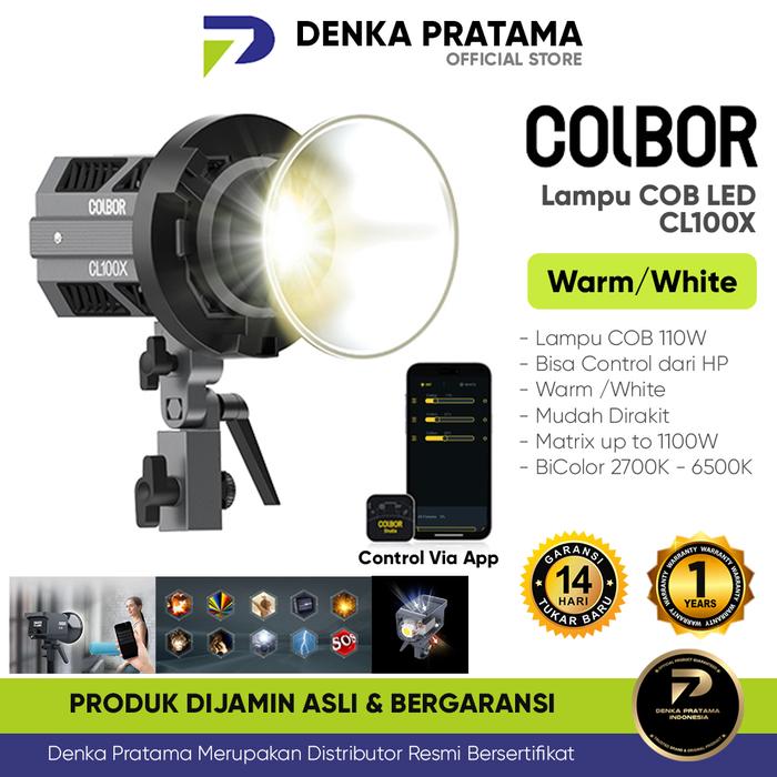 Gambar Lampu Colbor CL100X EU Bi-Color LED COB Video Lighting Studio dari Denka Pratama undefined Tokopedia
