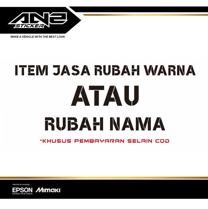Gambar STICKER STRIPING TRANSPARAN YAMAHA AEROX NEW CONNECTED SKYLINE - CUSTOM WARNA dari Anz Sticker undefined Tokopedia