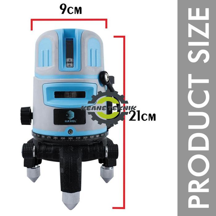 Gambar Allefix Laser Level 3 Line Alat Ukur Dimensi Laser Hijau Horizontal - LASER dari KEANE TEKNIK undefined Tokopedia