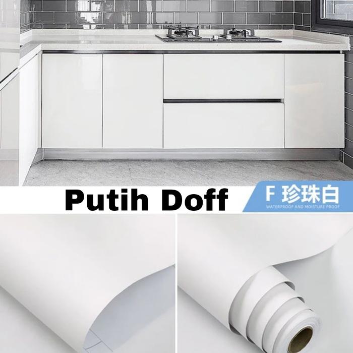 Gambar Stiker Dapur Anti Panas Anti Air Minyak Sticker Dinding Meja Kompor - putih doff dari SAKA STICKER undefined Tokopedia