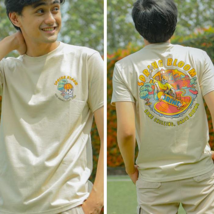 Gambar BAJU KAOS UNISEX PRIA & WANITA UNION STATE T-SHIRT SPRING BLOOM SAND - Sand, S dari UnionState undefined Tokopedia