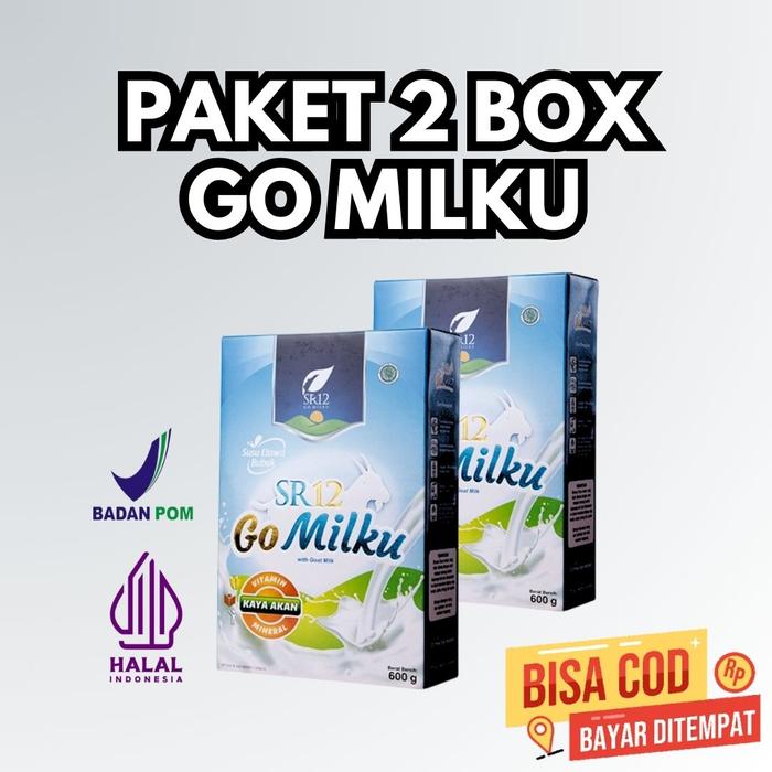 Gambar [Paket 2 Box] Go Milku Original 600gr / 200gr Susu Kambing Etawa SR12 - 2Box Ori 200gr dari HerbalShopSr12 undefined Tokopedia
