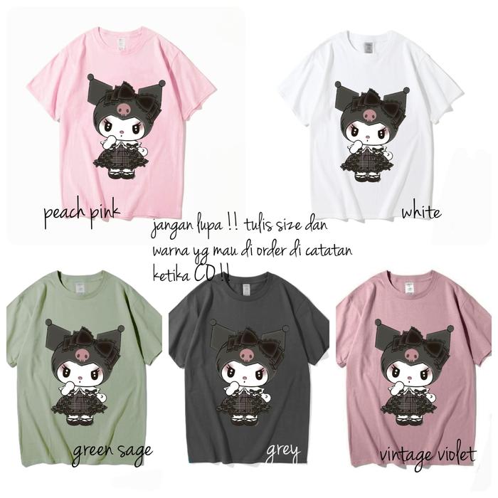 Gambar POLLATE dusty kuromel,kaos anak,kaos dewasa,oversoze,100% premium - kuromel 4, 1/2 dari pollatee undefined Tokopedia