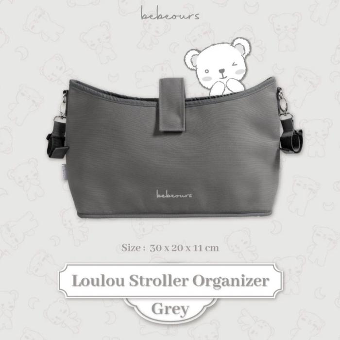 Gambar BEBEOURS Organizer 2in1 Shoulder Diaper Bag - Loulou Essential Diaper - Grey dari Milliestoreid undefined Tokopedia