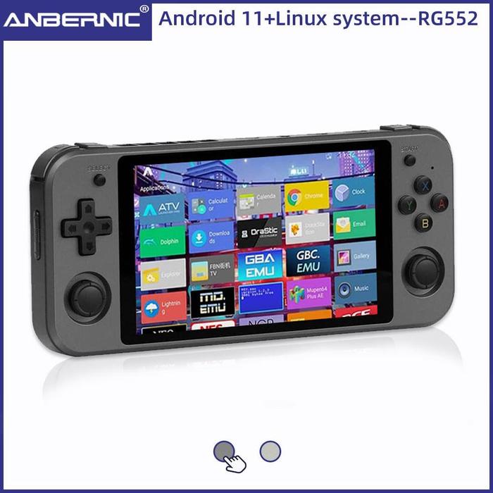 Gambar WR001 RG552 Anbernic Retro Video Game Console Dual Systems Android Li dari Just Electronic undefined Tokopedia