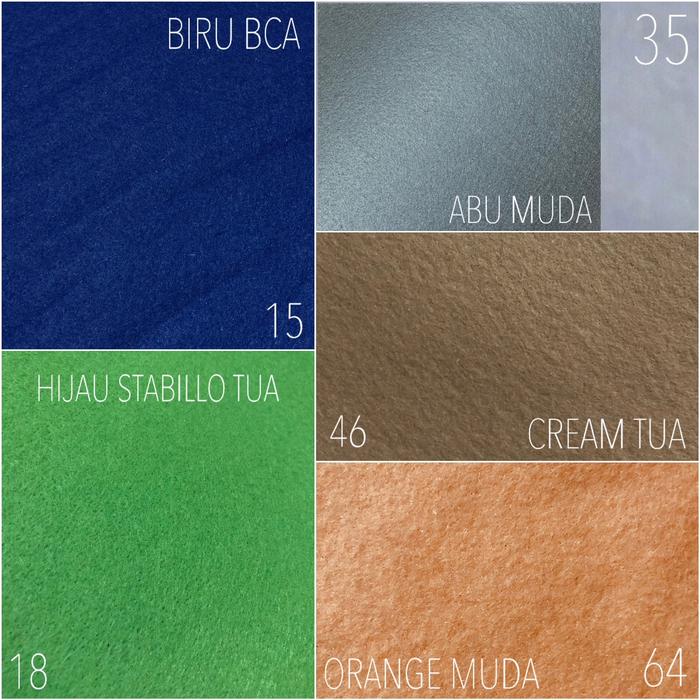 Gambar Kain Flanel IMPOR 50CM X 90 CM 1/2 METER (READY STOCK) - 35(ABU MUDA) dari Fleur De Cerisier undefined Tokopedia