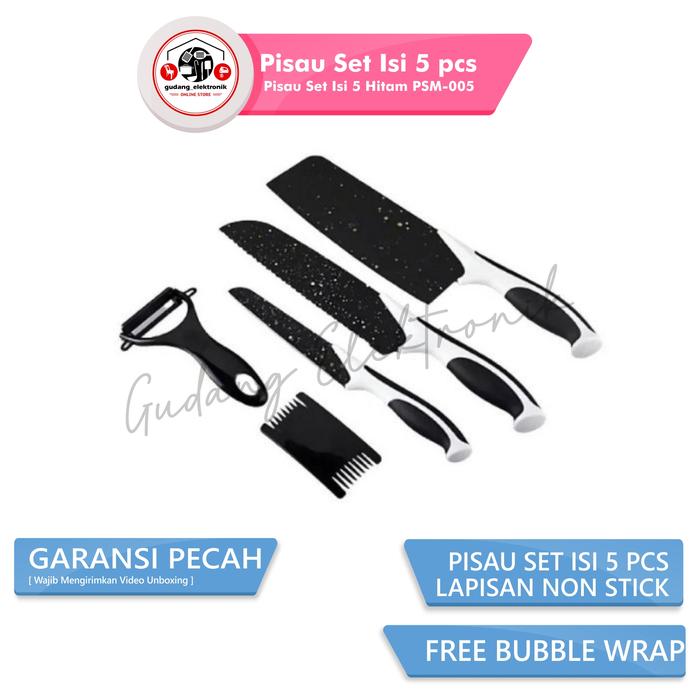 Gambar Pisau Set Maipan Isi 5 Hitam PSM-005 dari Gudang elektronik undefined Tokopedia