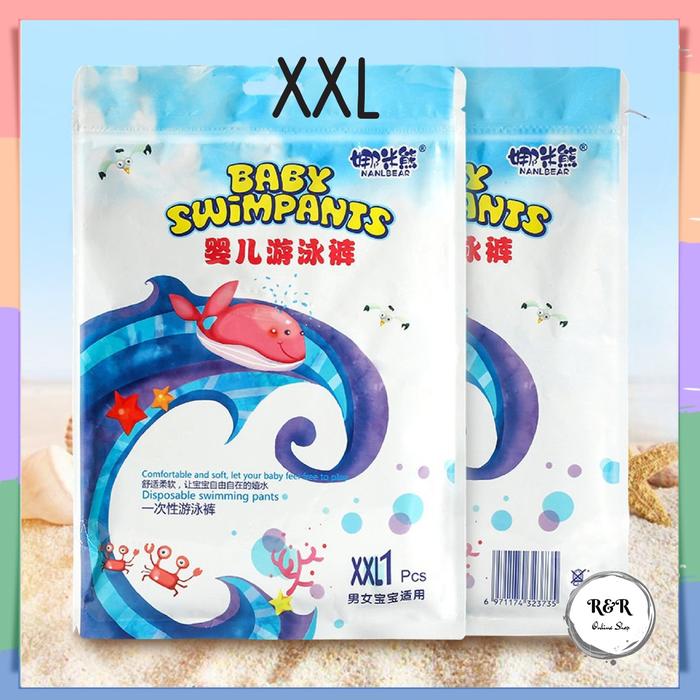 Gambar BK132 Diapers Renang Bayi Sekali Pakai Popok Tahan Air Baby Swim Pants - XXL dari rnr.onlineshop undefined Tokopedia