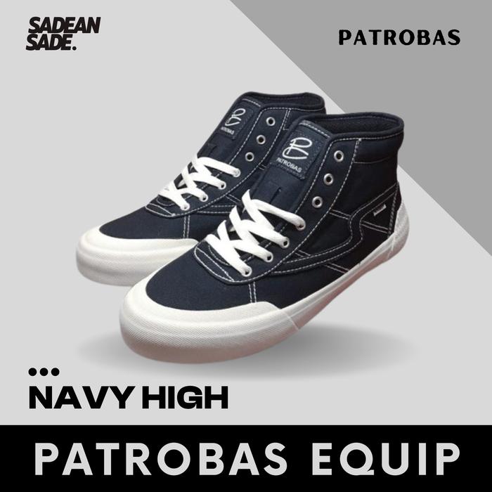 Gambar Sepatu Patrobas Equip Navy, All Black  - High & Low Cut - NAVY HIGH, 37 dari Sadeansade undefined Tokopedia