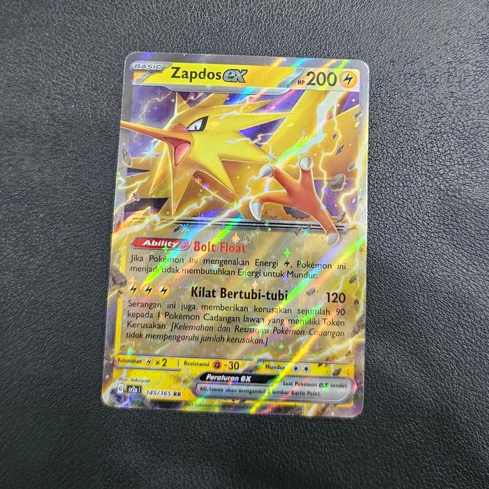 Zapdos Ex 194/165 Sv2a: Pokemon Card 151 Zapdos Ex RR 145/165 Japanese  Pokmon 151 Card  Near Mint  Scarlet & Violet Era Holo Japanese Pokemon  Cards