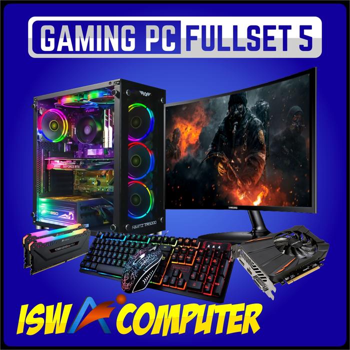Gambar CPU FULL SET | PC RAKITAN GAMING & DESIGN LIVE STREAMING E-Sports - INTEL I3 GEN2 dari ISWA GADGET undefined Tokopedia