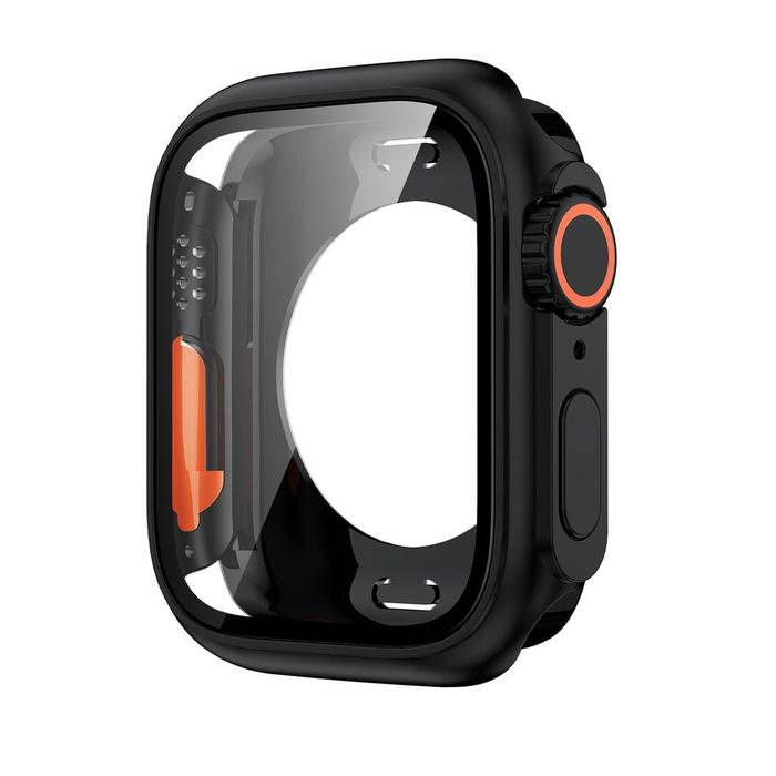 Gambar Case Apple Watch 44mm / 45mm Bumper Case With Glass For 4/5/6/SE/7/8 - Black, 45mm dari Vodafonestore undefined Tokopedia