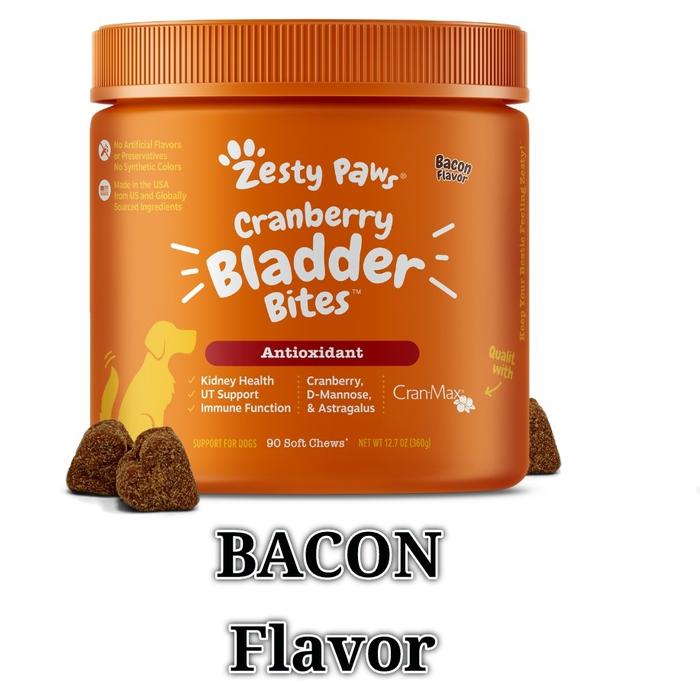Gambar ZESTY PAWS CRANBERRY Bites BACON/CHICKEN Flavor 90ct - Jar - BACON dari Jativani PetsShop undefined Tokopedia