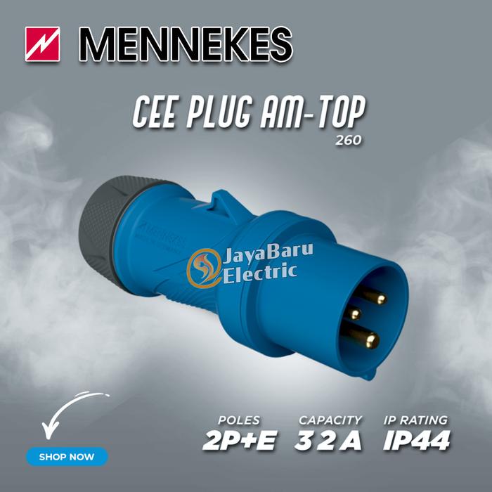 Gambar MENNEKES Plug Connector Mobile Socket Set 2P+E / 3 Pin 32A IP44 - Plug dari Sinar Jaya Baru_NEW undefined Tokopedia