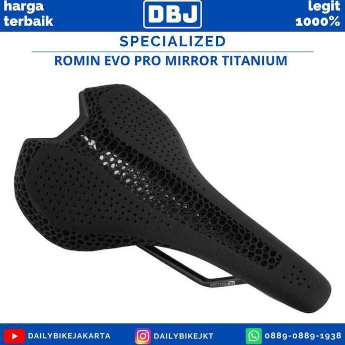 Gambar Saddle Sepeda Specialized Titanium Rail Romin Pro Mirror Padding - 143mm dari nesyalituhayuu undefined Tokopedia