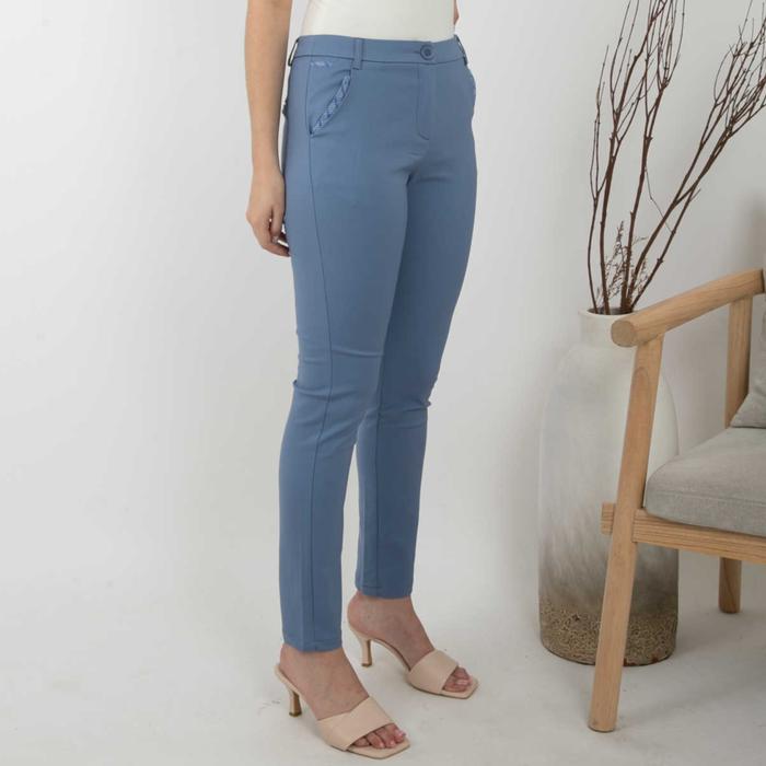 Gambar *Ready Stok* SISTER'S - Celana Katun Jepang Panjang 6950 (CAP) - Biru Muda, M dari Sisters Fashion Group undefined Tokopedia