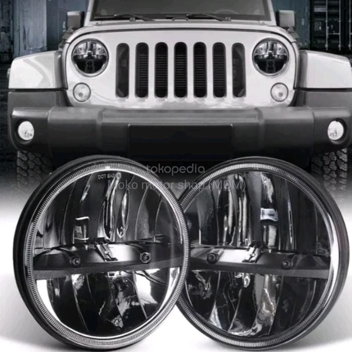 Gambar Lampu Daymaker Led Trucklite 7inch Jeep Jimny Hardtop Rubicon Aeslux dari Car Modifikasi Performance undefined Tokopedia
