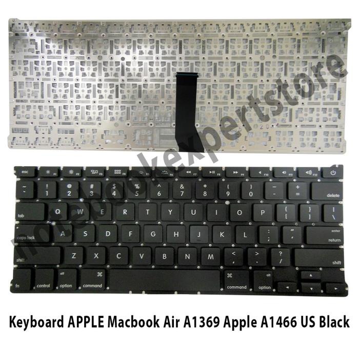 Gambar Keyboard APPLE Macbook Air Apple A1369 Apple A1466 Us black - No Backlight dari notebookexpert undefined Tokopedia