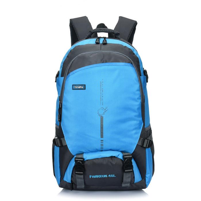 Gambar Techdoo 45L Tas Gunung Hiking Climbing Travelling Backpack TRG02 - Biru dari Techdoo undefined Tokopedia