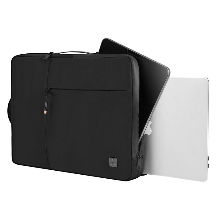 Gambar Laptop Sleeve WiWU Alpha Double Layer 13"/14"/15.4"/15.6" MacBook Bag - Black, 13" dari WiWU Official undefined Tokopedia