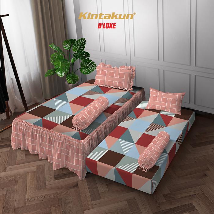 Gambar Kintakun Sprei Duo 120 x 200 Dluxe Microtex Aesthetic Sarung Bantal Guling Benang Kain Murah [KAMAR RUMAHKU] - Rafly dari Kamar Rumahku undefined Tokopedia