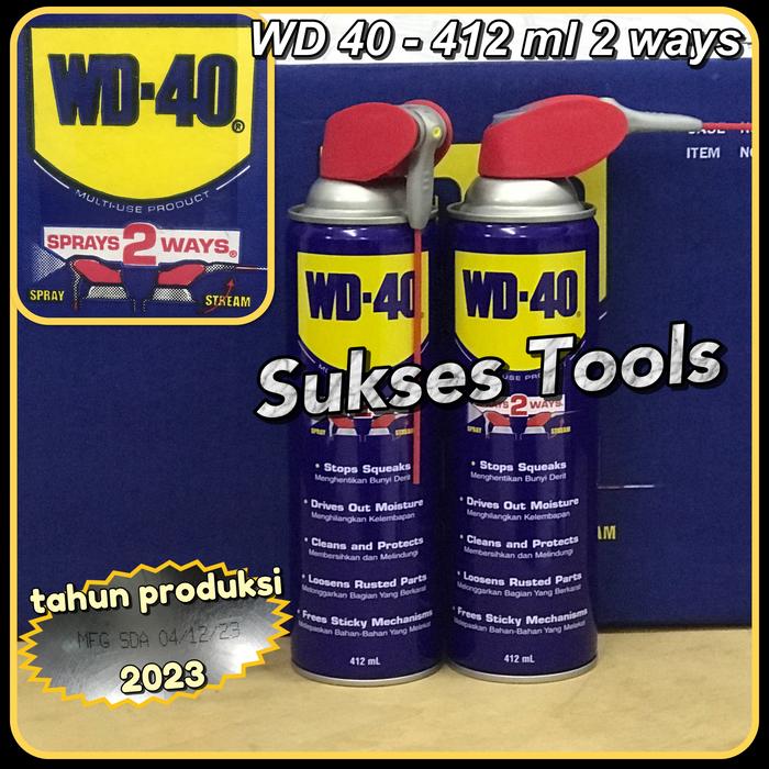 Gambar WD 40 WD40 uk 191 - 333 - 412 ml / WD40 191 - WD40 333 - WD40 412 - 412ml 2 ways, Ecer (per can) dari Sukses.Tools undefined Tokopedia