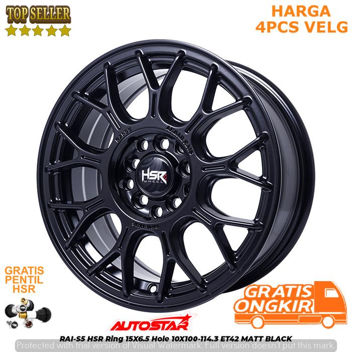 Gambar AS500 Distributor Velg HSR Wheel Di Jakarta Barat - BLACK H10 dari AUTOSTAR TOKO VELG DAN BAN undefined Tokopedia