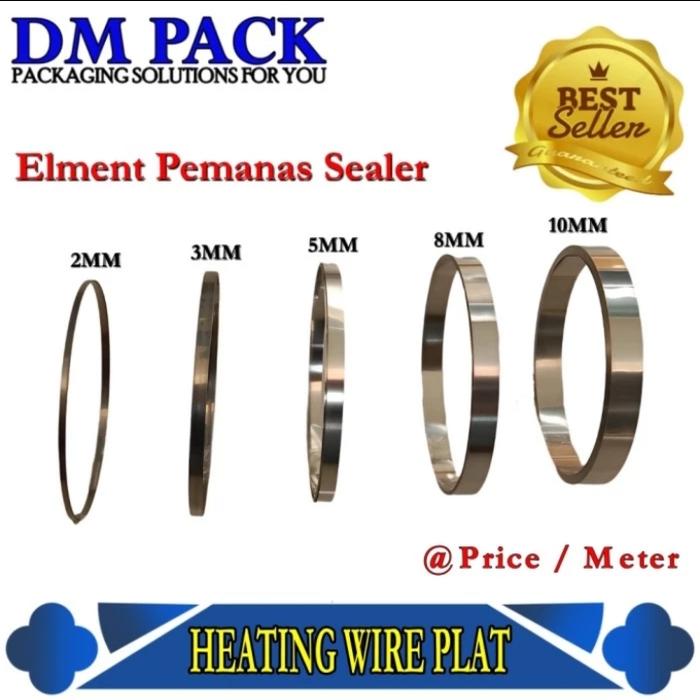Gambar Heating Plat Meteran 3mm 5mm 8mm 10mm Element Pemanas Sealer - 2mm dari DM PACKAGING undefined Tokopedia