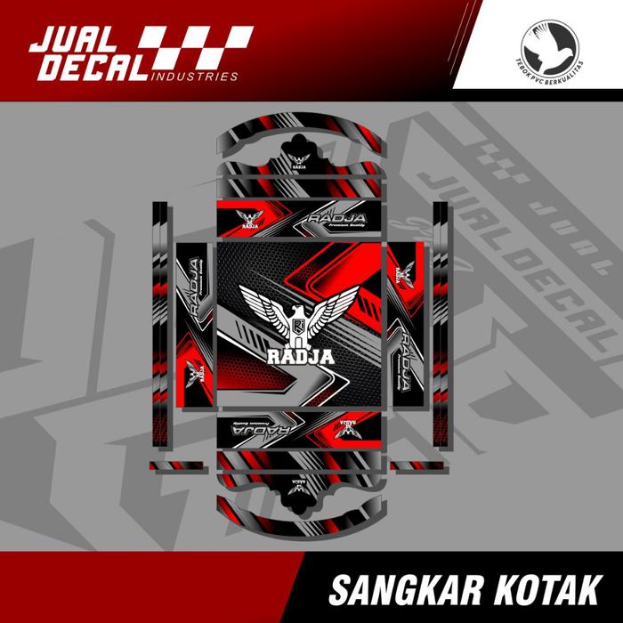 Gambar Stiker Sangkar Kotak Decal Kandang Burung Cendet Kacer Gepeng Variasi - Radja, NO.3 dari jual decal undefined Tokopedia