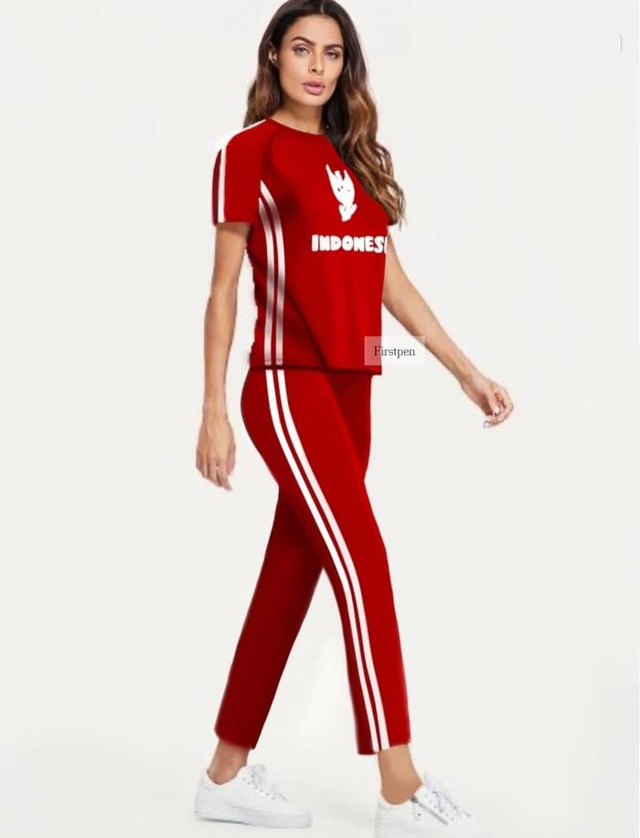 Gambar Atasan Kaos Olahraga Baju Senam Wanita Kemerdekaan - Baju, M dari FIRSTPEN undefined Tokopedia