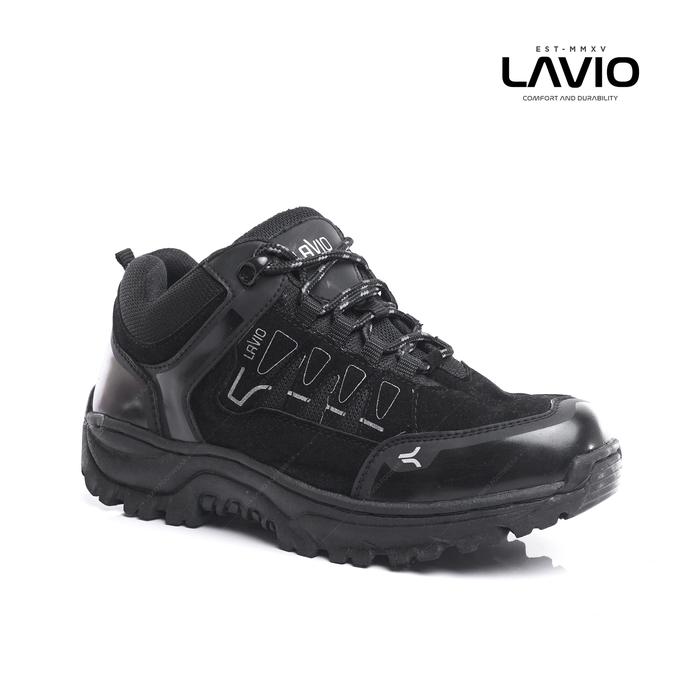 Gambar Sepatu Pria Safety Keren Anti Licin Original Hiking Elektra - Hitam, 38 dari Lavio Footwear undefined Tokopedia