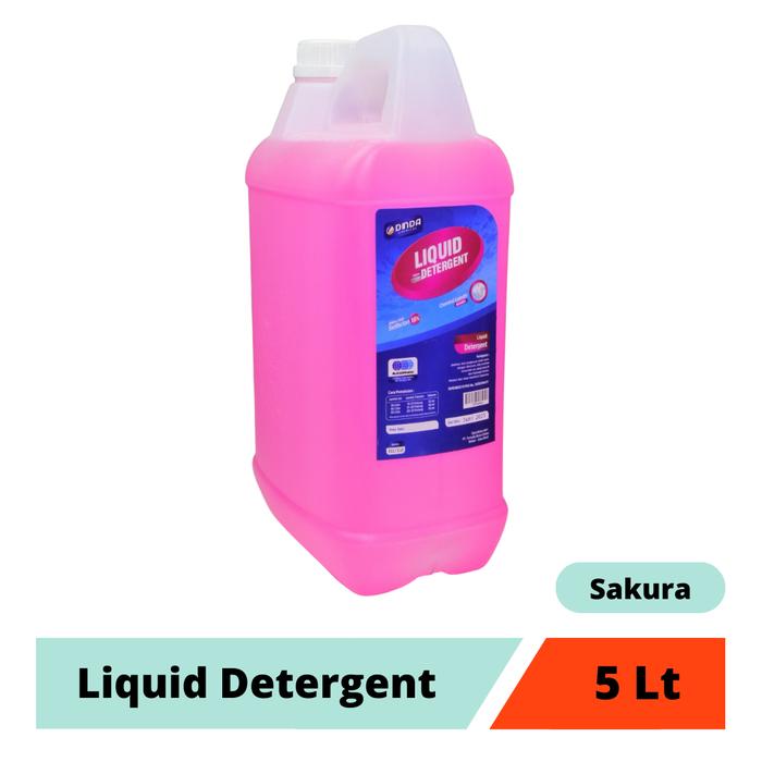 Gambar Deterjen Cair Laundry/ Detergent Sabun Cuci Baju 5 liter - SAKURA dari Go Happy Mart undefined Tokopedia