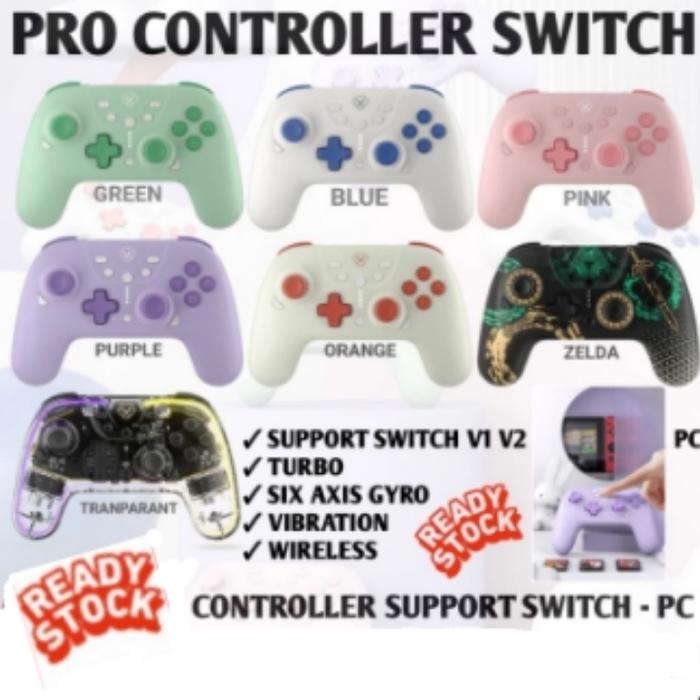Nintendo Switch Pro Controller Wireless Stik PC- Switch Stik Pro Green