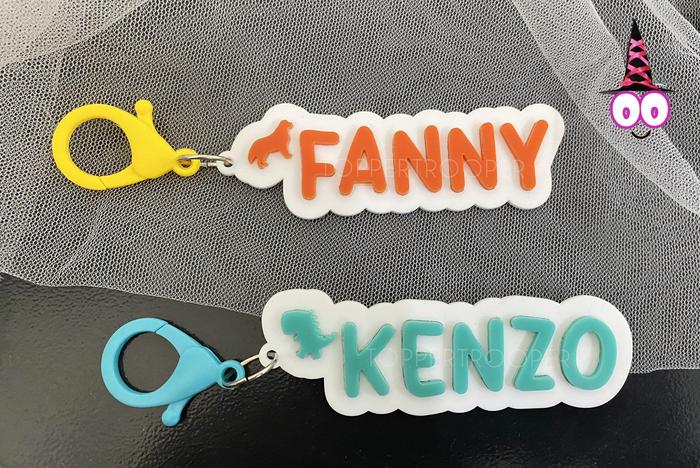 Gambar Gantungan Kunci Akrilik Custom Nama | Gantungan Tas Anak - Jepitan, Pink dari TopperTrooper undefined Tokopedia