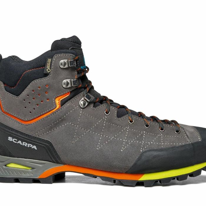 Gambar SEPATU GUNUNG HIKING TREKKING SCARPA ZODIAC PLUS GTX MS SHARK ORANGE dari kallapathar undefined Tokopedia