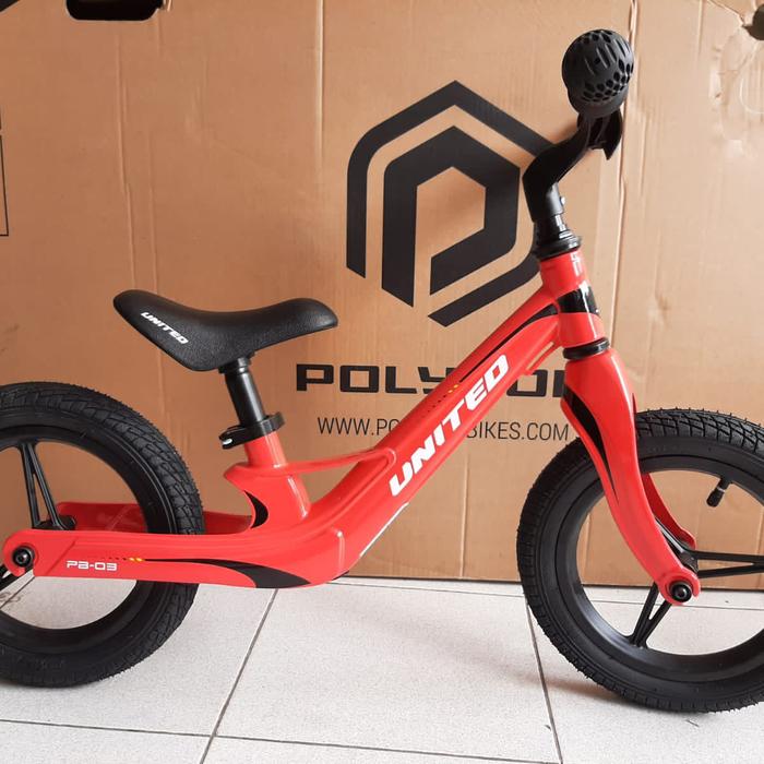 Gambar Balance Bike / PUSH BIKE / PUSHBIKE UNITED PICABO PB-03 - Merah dari HIPPO SEPEDA undefined Tokopedia