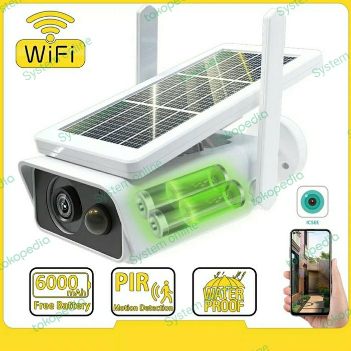 Gambar CAMERA APP ICSEE IP WIRELESS POWER PANEL SOLAR OUTDOOR WATERPOOF - Hanya CCTV dari System online99 undefined Tokopedia