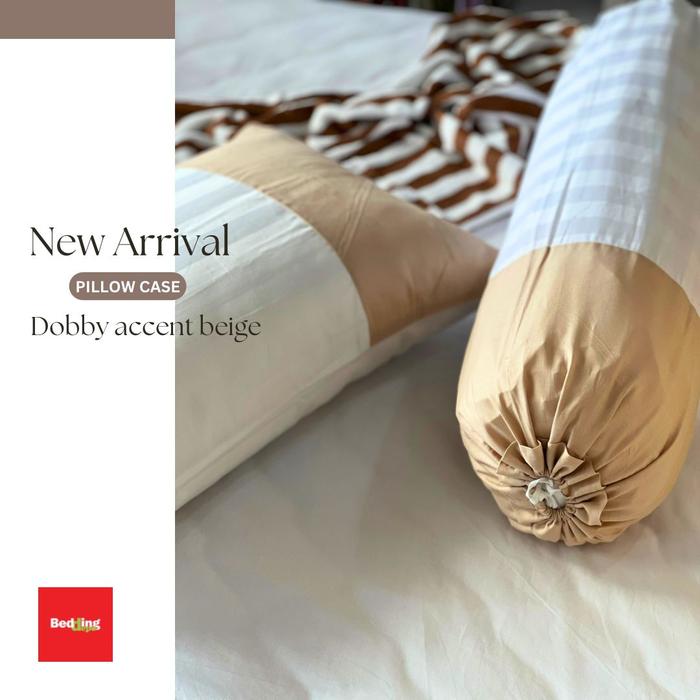 Gambar Bedding Depo - Sarung Bantal / Sarung Guling ‘Dobby Accent’ - Do Accent Beige, Sargul 40x100cm dari Bedding Depo Official Shop undefined Tokopedia