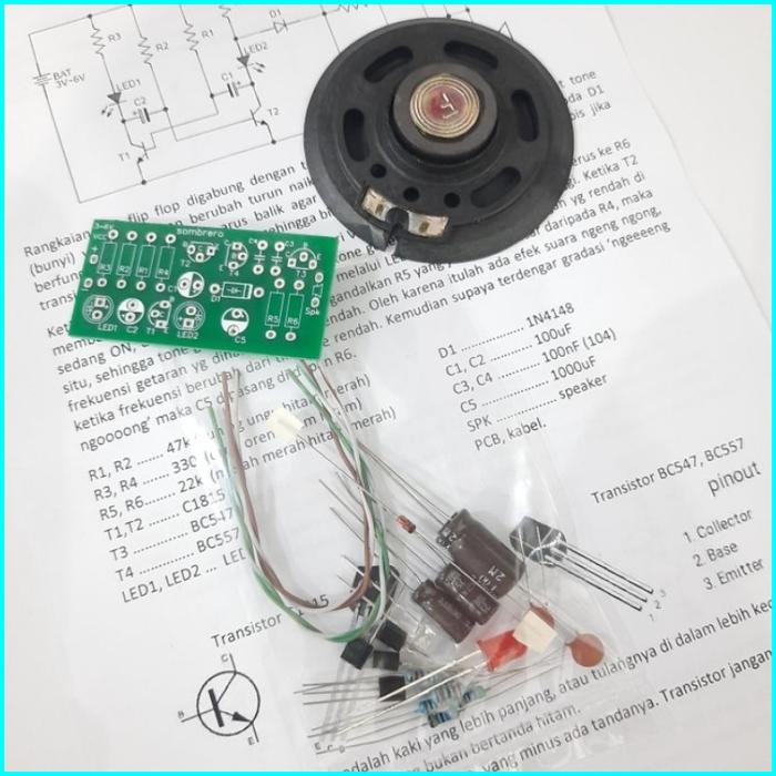 Gambar Kit PCB LED flip flop bunyi bel alarm sirine pintu palang kereta api - sudah disolder dari mellahinaya undefined Tokopedia