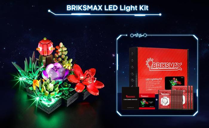 Gambar BriksMax LED Light Kit for 10309 Succulents Building Blocks Set dari Toys Class undefined Tokopedia
