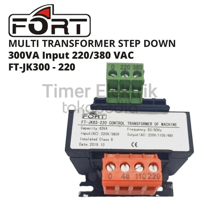 Gambar Multi Transformer Step Down FORT 1000VA Input 220/380 VAC - FT-JK1000 - 220 dari Timer Elektrik undefined Tokopedia