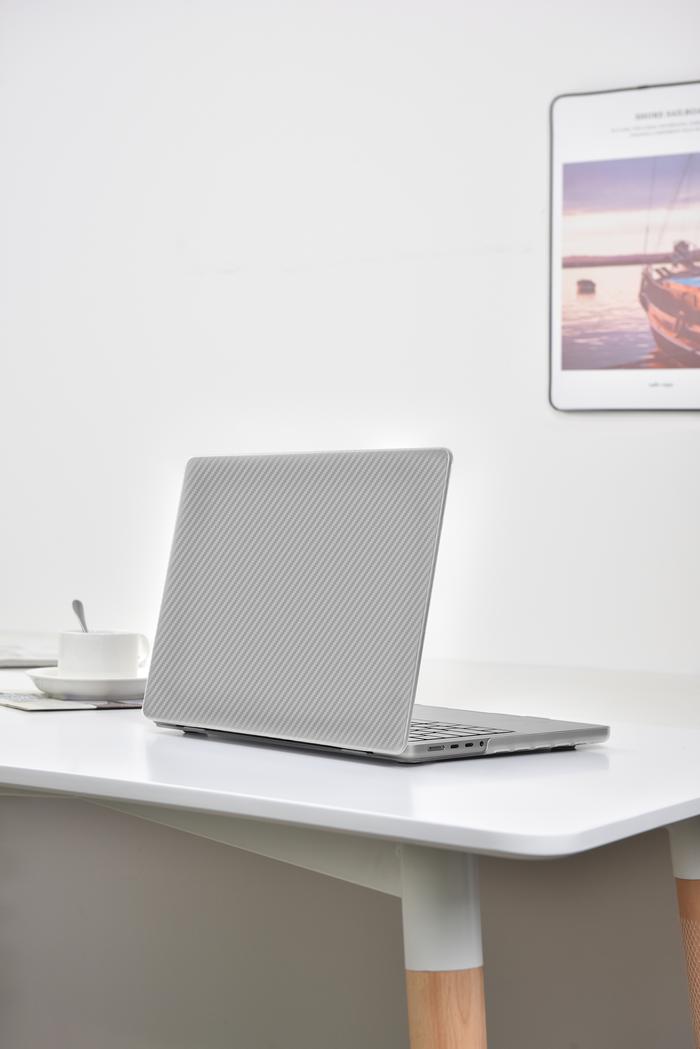 Gambar Case Compatible For MacBook Air 13" / Air 15" / Pro 13"/ Pro 14" / Pro 16" M5/M4/M3/M2/M1 Pro/Max WiWU iKAVLAR Crystal Shield Hard Shell Casing - Clear Stripe, MacBook Air 13" (M1 2020) dari WiWU Official undefined Tokopedia