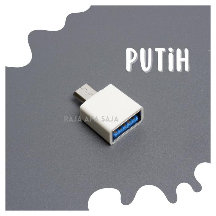 Gambar Konektor OTG Micro USB To USB Sambungan Adaptor Adapter Connector HP - Putih dari Raja Apa Saja 1 undefined Tokopedia