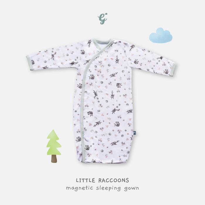 Gambar Little Gee Magnetic Sleepsack Bamboo for Baby 0-3 Months | Bedong Instan Lembut Newborn Tidur Bayi - Little Racoon, 0-3 Bulan dari Little Gee Indonesia undefined Tokopedia