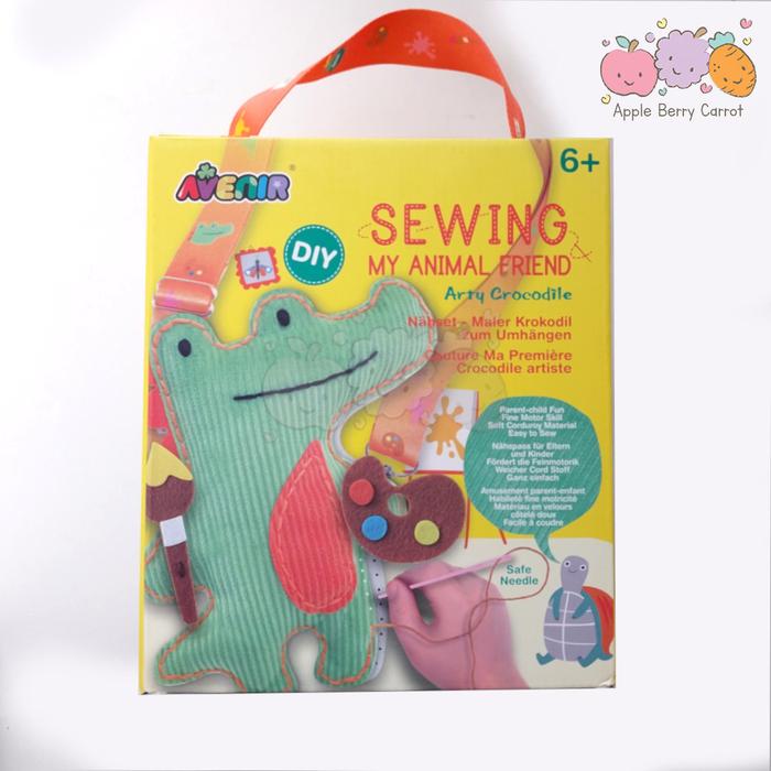 Gambar Avenir Sewing my animal friend DIY art and craft 6+ tahun - Arty Crocodile dari apple berry carrot undefined Tokopedia